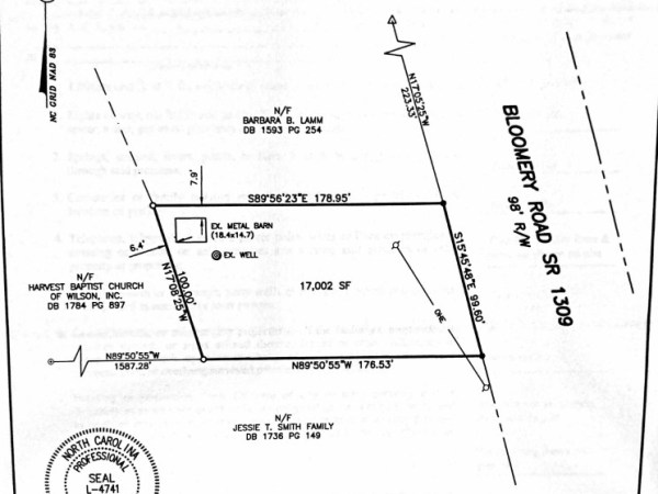 4833 Bloomery Rd Wilson,&nbsp;NC